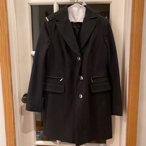 Michael Kors dress jacket gray with gold accents